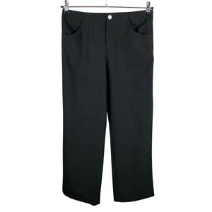 Unisex Massimo Dutti - Straight leg trousers, size 38 - Black (1)