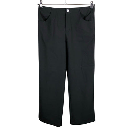 Unisex Massimo Dutti - Straight leg trousers, size 38 - Black ()