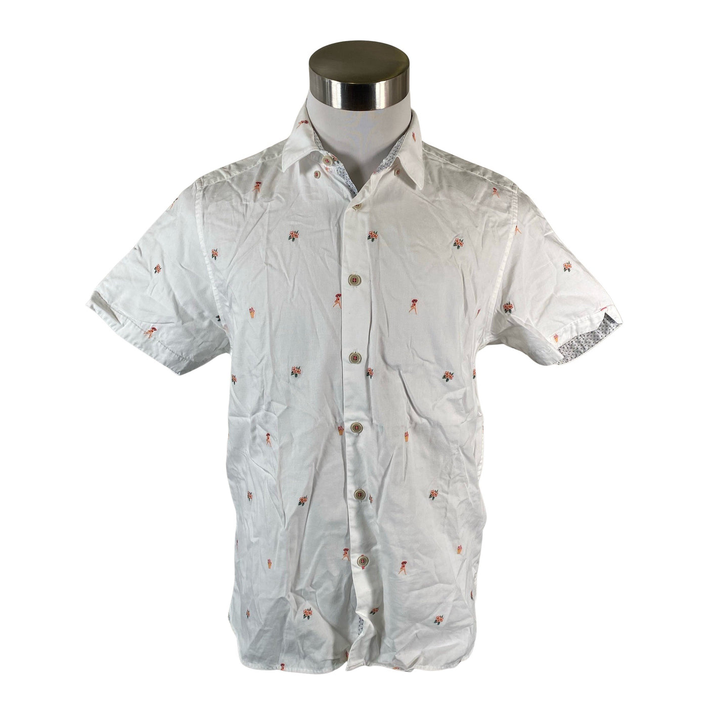 Unisex Ted Baker - Collared shirt, size L - White (1)