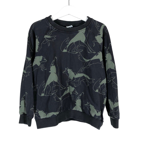 Unisex Polarn O. Pyret - Sweatshirt, size 122 - 128 - Black ()