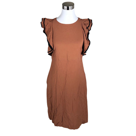 Unisex Jucca - Schiffon dress, size 40 - Brown ()