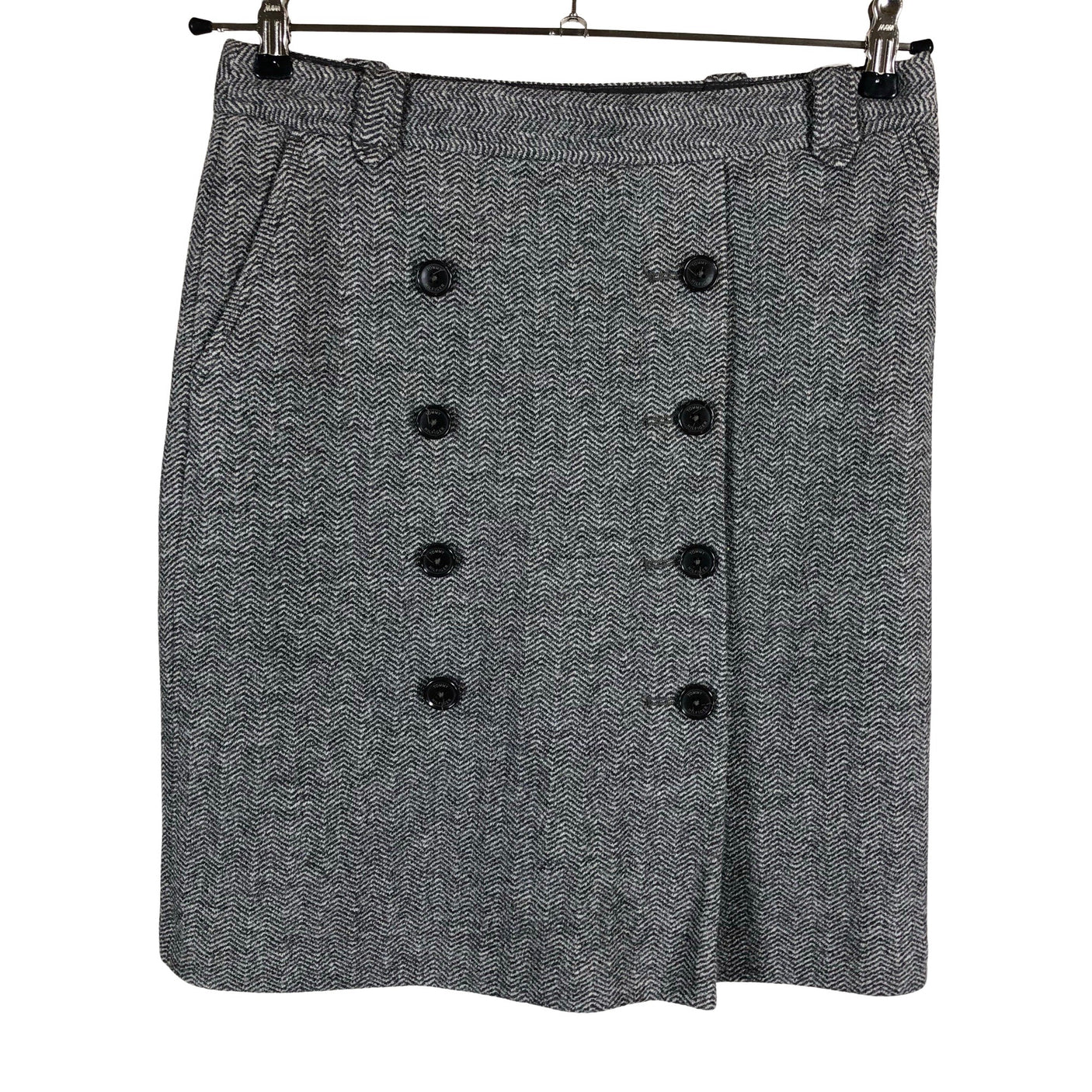 Unisex Tommy Hilfiger - Fabric skirt, size 36 - Gray (1)