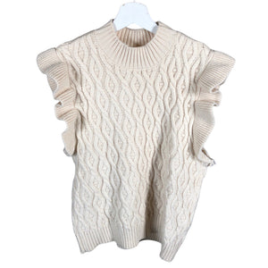Unisex Name It - Knit vest, size 158 - 164 - Beige (1)