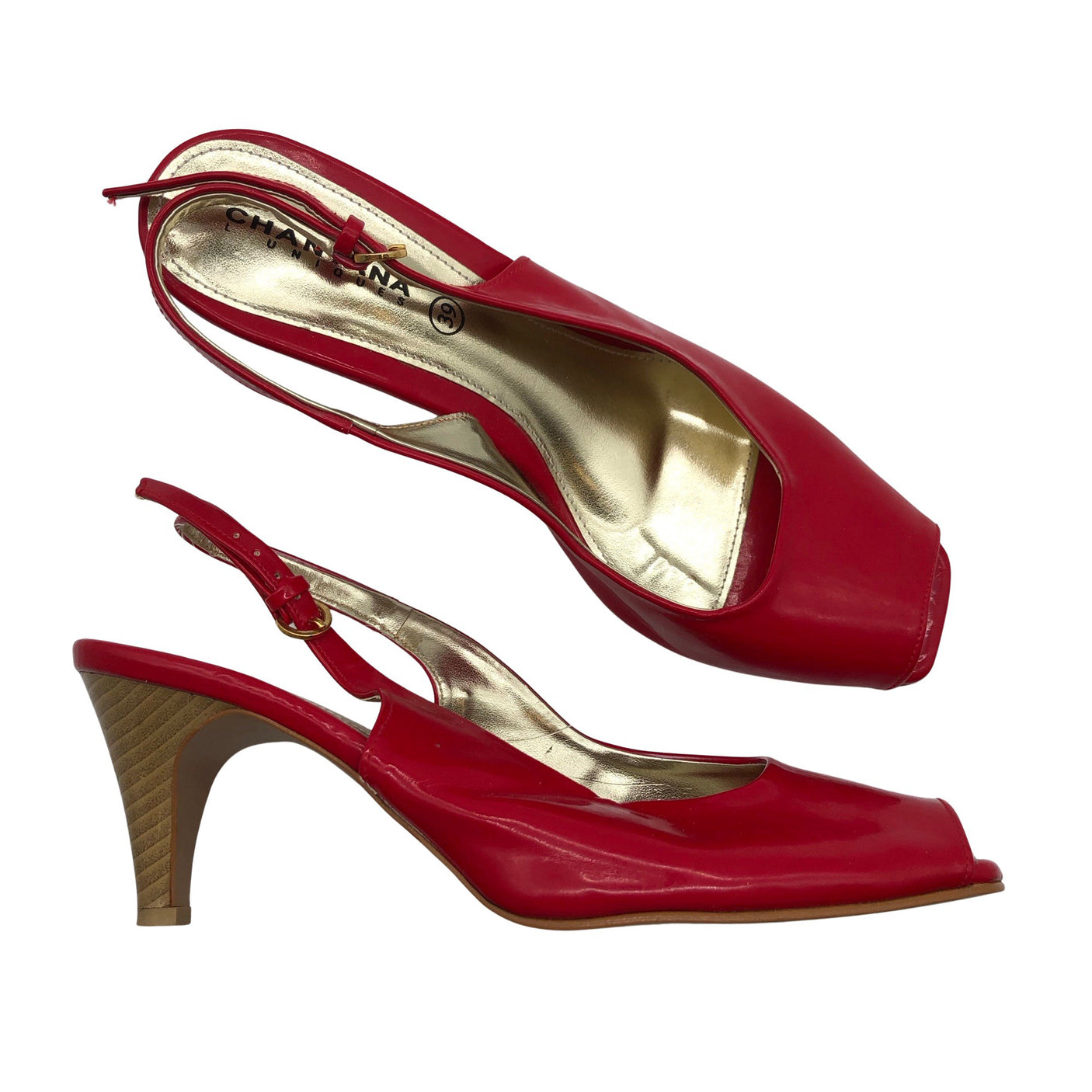 Unisex Chantana - Heeled sandals, size 39 - Red (1)