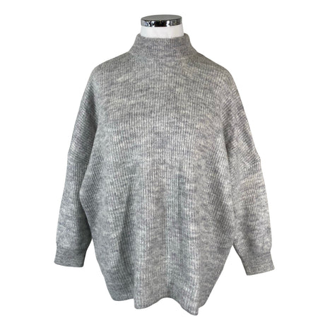 Unisex Selected - Knit tunic, size 42 - Gray ()