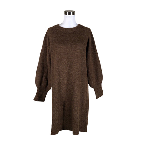 Unisex Selected - Knit dress, size 40 - Brown ()