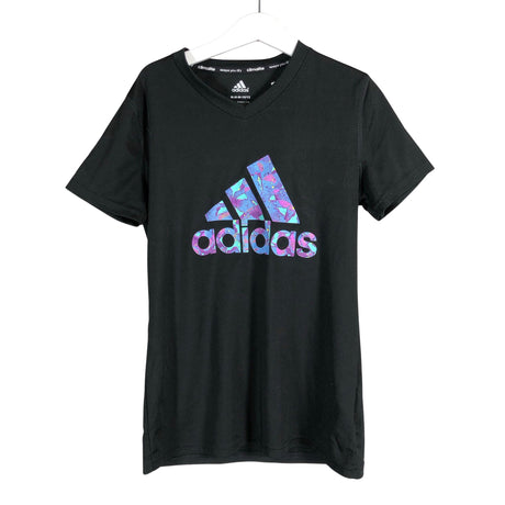 Unisex Adidas - Sports shirt, short sleeve, size 140 - 146 - Black ()