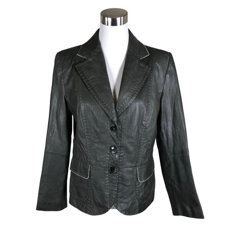 Unisex Gerry Weber - Leather jacket, size 40 - Gray ()