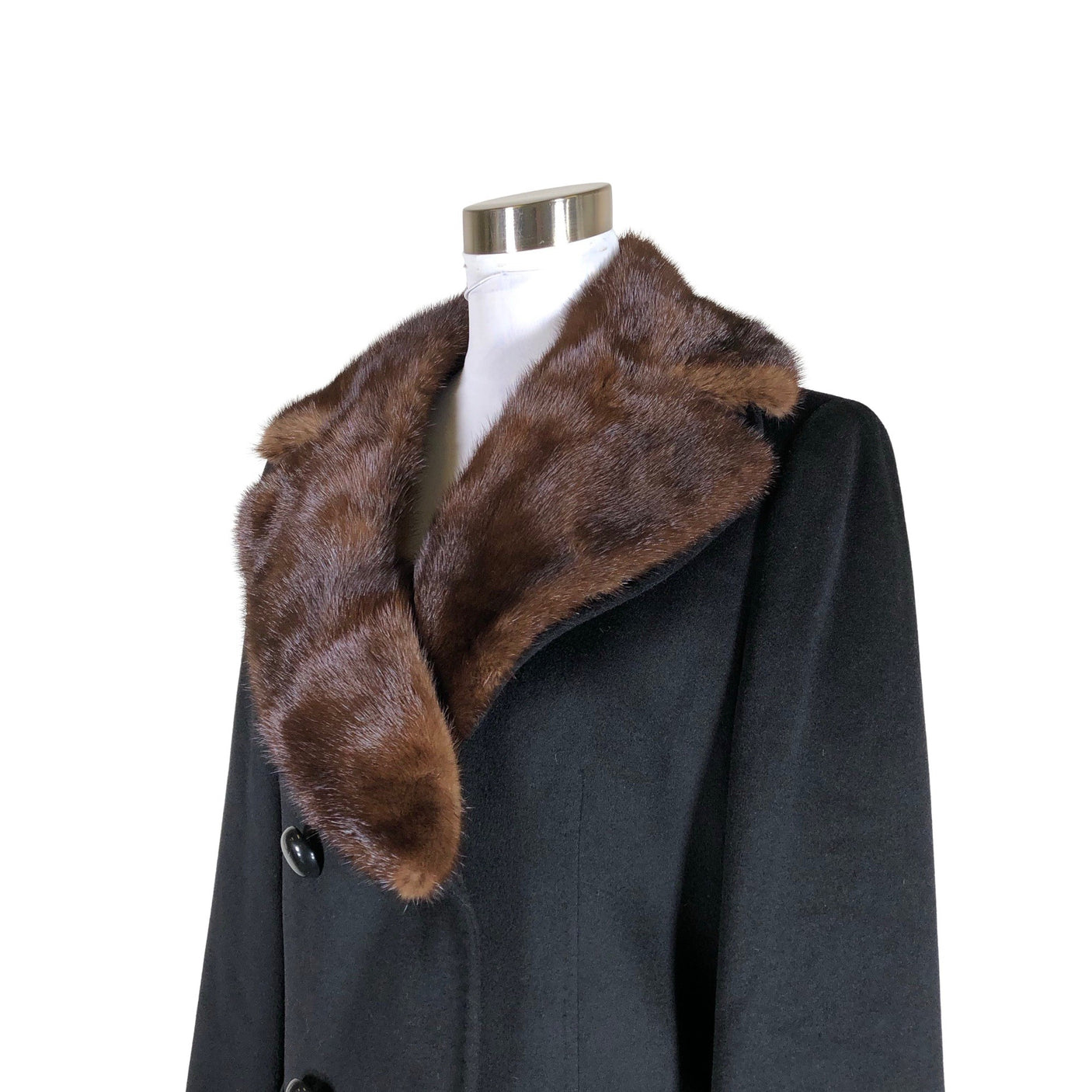 Unisex Linea - Wool coat, size 40 - Black (3)