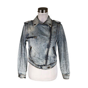 Unisex Lindex - Denim jacket, size 38 - Light blue (1)