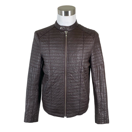 Unisex Sand - Leather jacket, size L - Brown ()