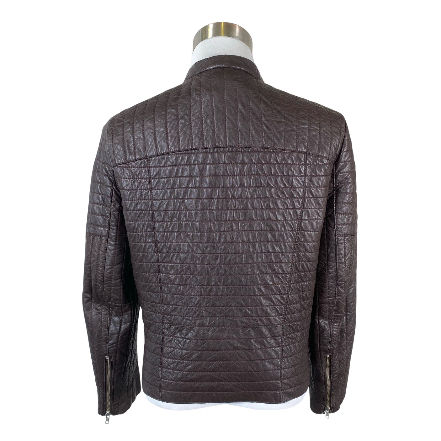 Unisex Sand - Leather jacket, size L - Brown (2)