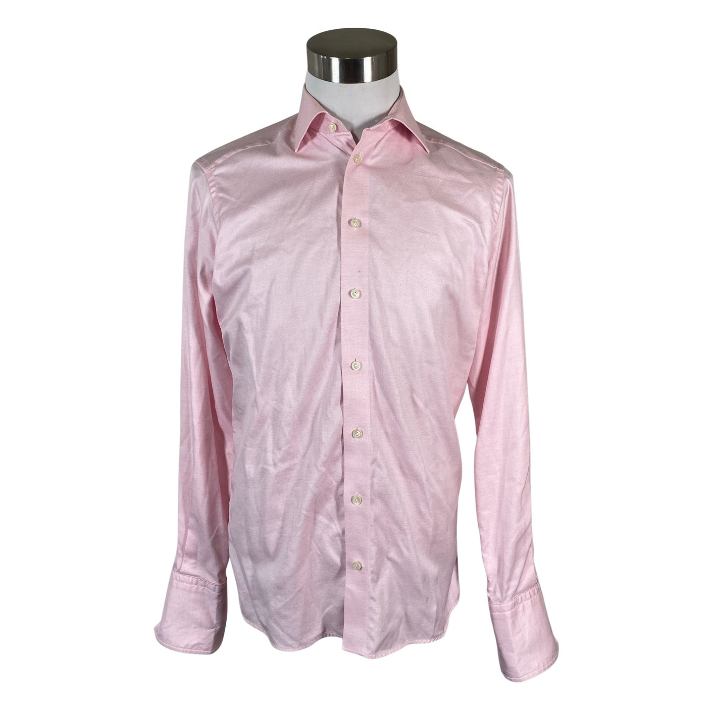 Unisex Eton - Collared shirt, size M - Light pink (1)