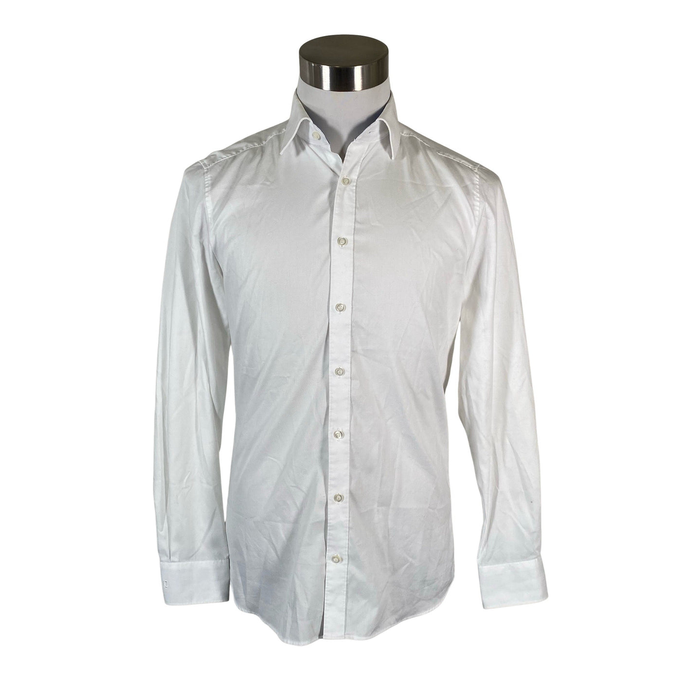 Unisex Olymp - Collared shirt, size M - White (1)