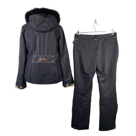 Unisex Luhta - Winter jacket and pants set, size 42 - Black (2)