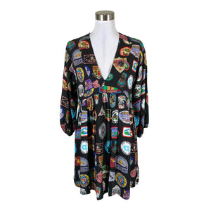 Unisex Desigual - Schiffon dress, size 38 - Black (1)