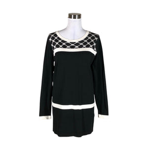Unisex August Silk - Knit tunic, size 40 - Black (1)