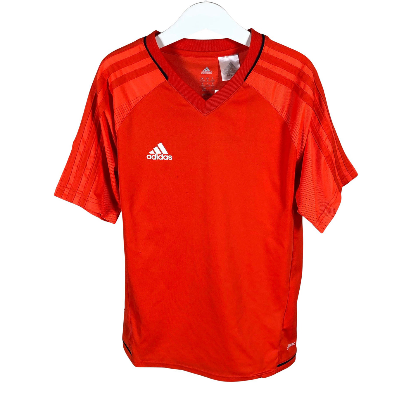 Unisex Adidas - Sports shirt, short sleeve, size 146 - 152 - Orange (1)