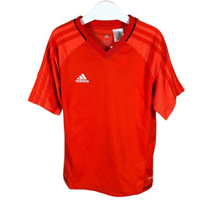 Unisex Adidas - Sports shirt, short sleeve, size 146 - 152 - Orange (1)