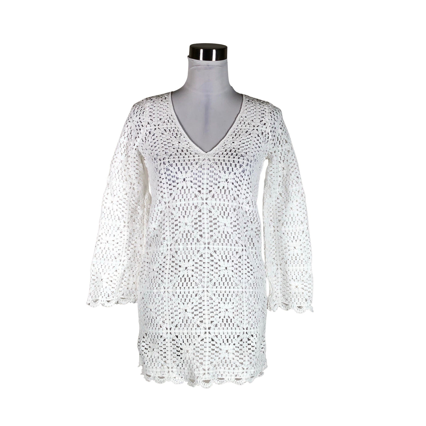 Unisex Sézane - Knit tunic, size 34 - White (1)