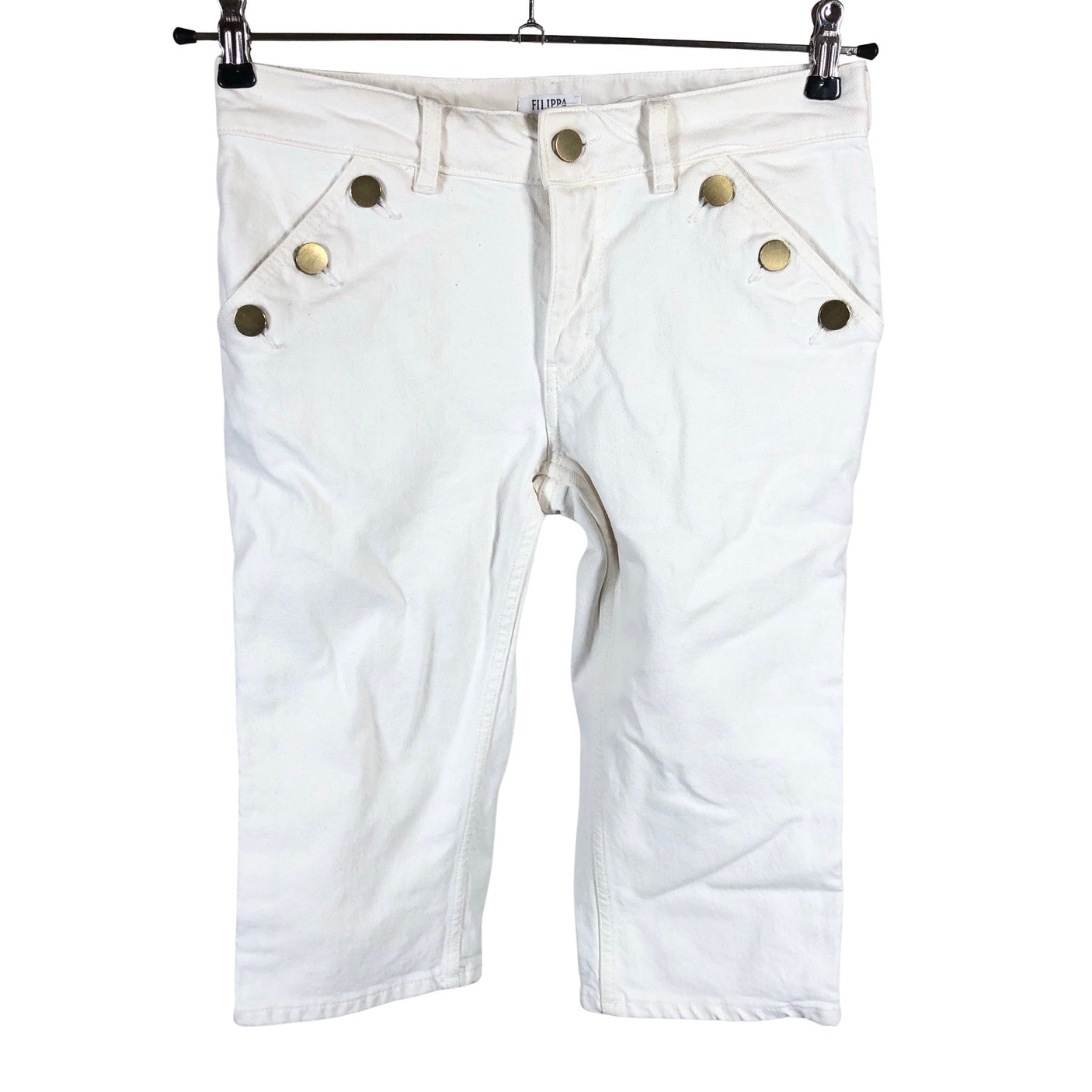 Unisex Filippa K. - Capri jeans, size W27 - White (1)