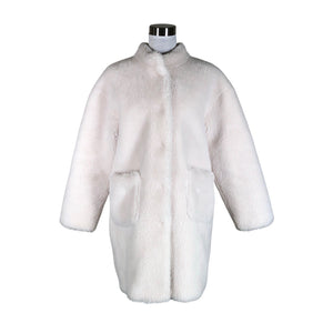 Unisex Muotikuu - Faux fur coat, size 36 - White (1)