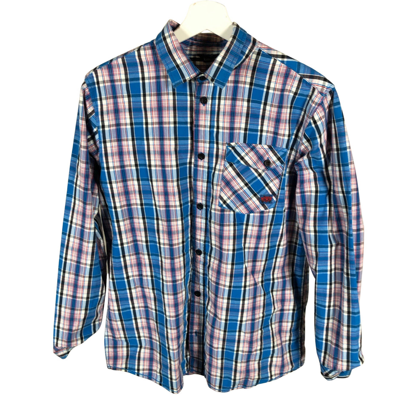 Unisex Lindex - Collared shirt, size 164 - 170 - Blue (1)