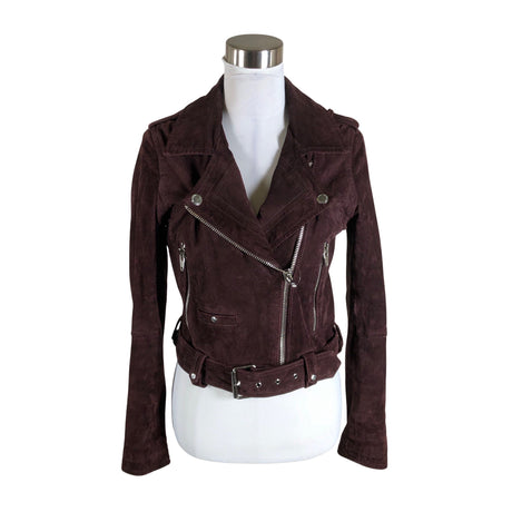 Unisex Blank NYC - Leather jacket, size 38 - Wine red ()