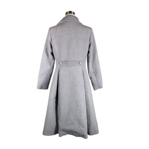 Unisex Hearts & Roses - Wool coat, size 38 - Gray (2)