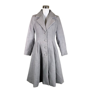 Unisex Hearts & Roses - Wool coat, size 38 - Gray (1)
