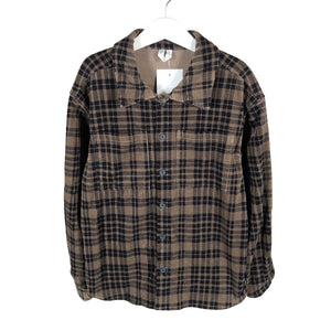Unisex Arket - Flannel shirt, size 128 - 134 - Brown (1)