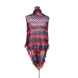 Unisex Handmade - Shawl, size Maxi - Red (2)