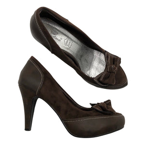 Unisex Carodina - High heels, size 38 - Brown (1)