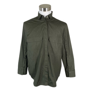 Unisex Massimo Dutti - Collared shirt, size M - Green (1)
