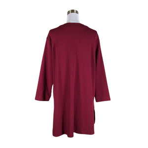 Unisex Ritva Falla - Knit tunic, size 34 - Wine red (2)