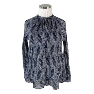 Unisex Michael Kors - Schiffon tunic, size 42 - Blue (1)