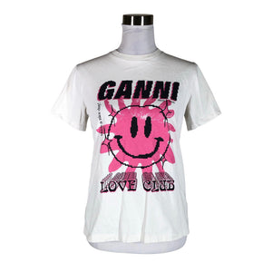 Unisex Ganni - T-shirt, size 32 - White (1)