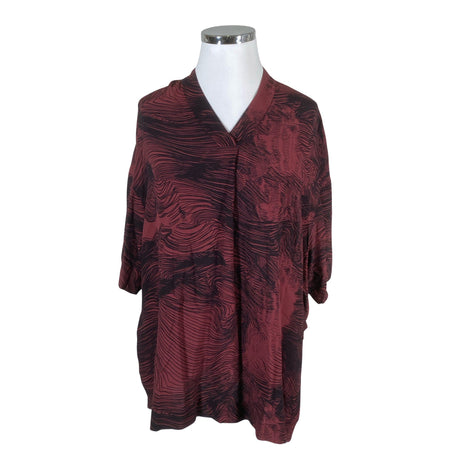 Unisex Marimekko - Short-sleeved blouse, size 44 - Wine red ()