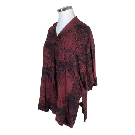 Unisex Marimekko - Short-sleeved blouse, size 44 - Wine red (2)