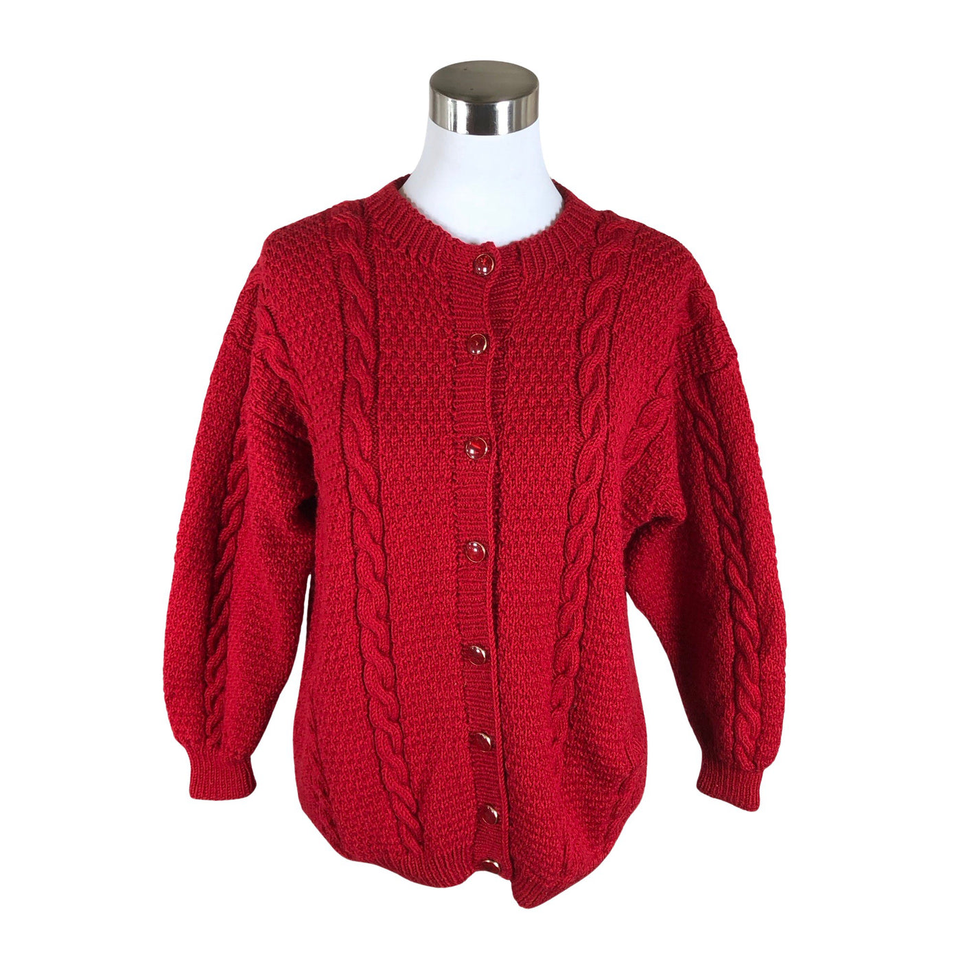 Unisex Handmade - Cardigan, size 38 - Red (1)