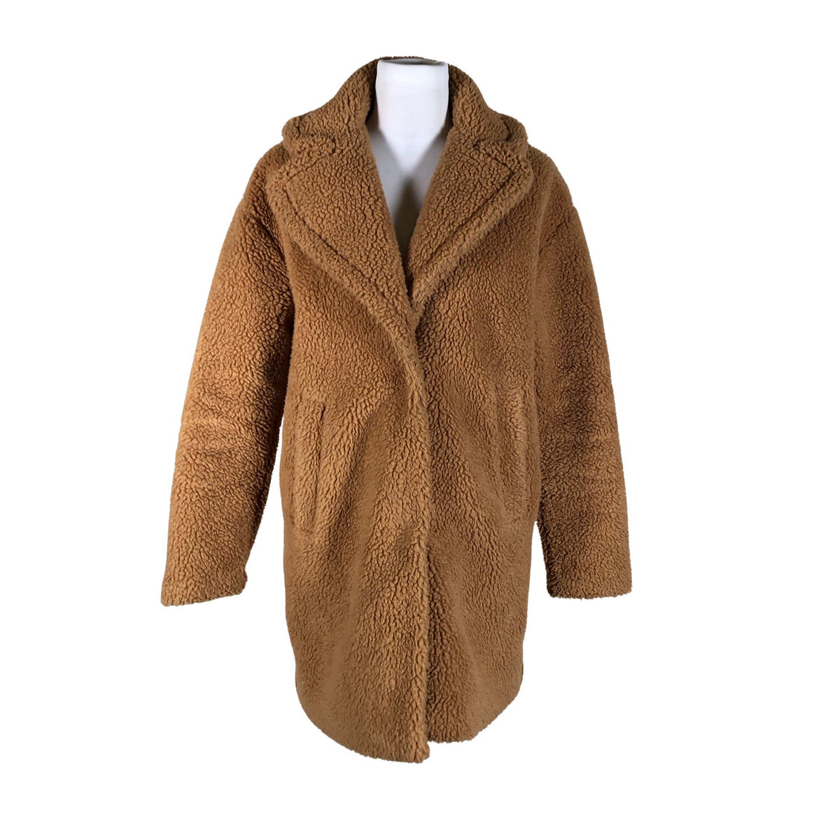 Unisex Abercrombie&Fitch - Faux fur coat, size 36 - Brown (1)