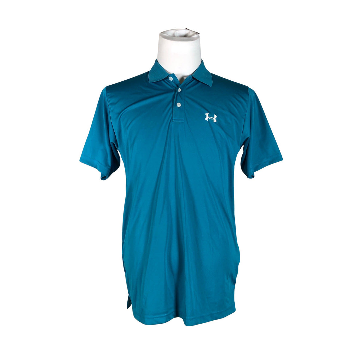 Unisex Under Armour - Sports shirt, short sleeve, size L - Turquoise (1)