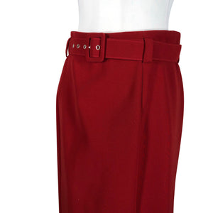 Unisex Hugo Boss - Fabric skirt, size 40 - Wine red (3)