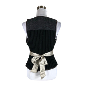 Unisex Hugo Boss - Knit vest, size 40 - Gray (2)