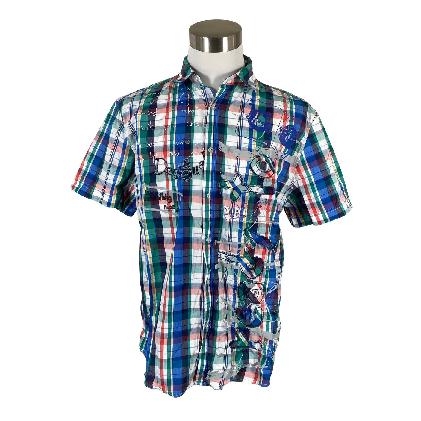 Unisex Desigual - Collared shirt, size XXL - Blue (1)