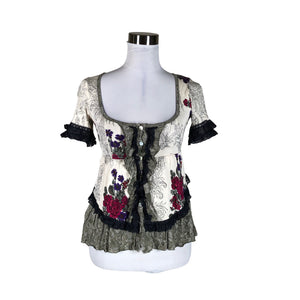 Unisex Odd Molly - Short-sleeved blouse, size 34 - Beige (1)