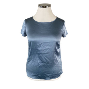 Unisex Armani Collezioni - Short-sleeved blouse, size 42 - Light blue (1)
