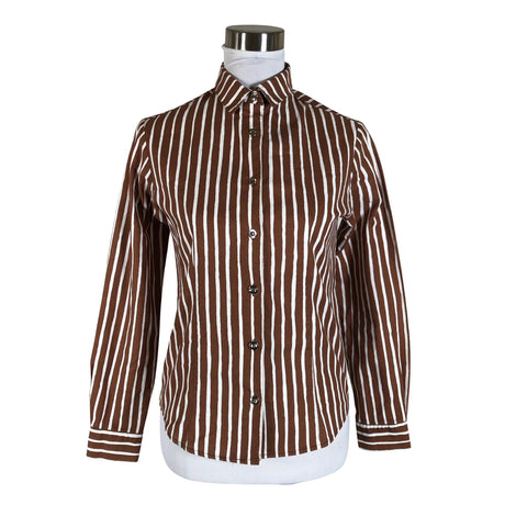 Unisex Marimekko - Collared shirt, size 34 - Brown ()