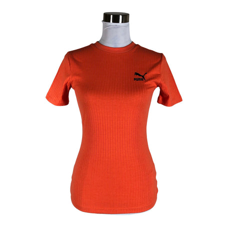 Unisex Puma - Sports shirt, short sleeve, size 36 - Orange ()
