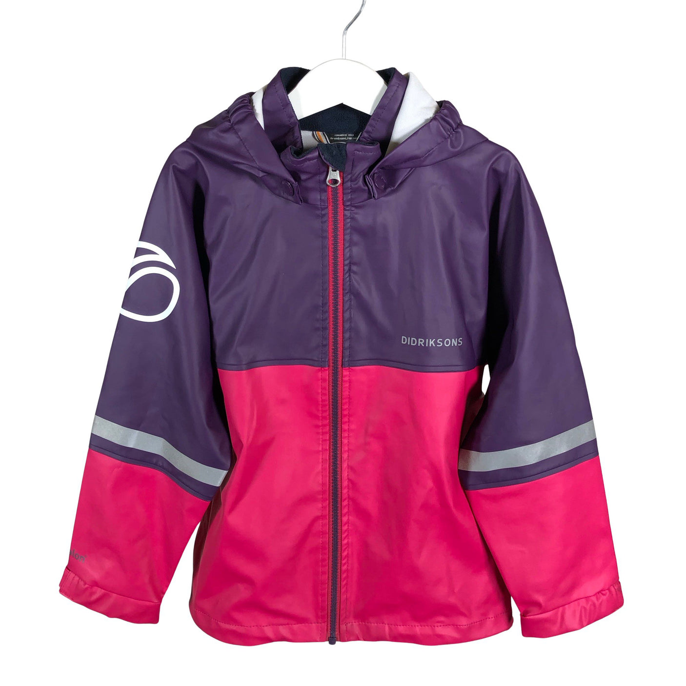 Unisex Didriksons - Rain jacket, size 116 - 122 - Pink (1)